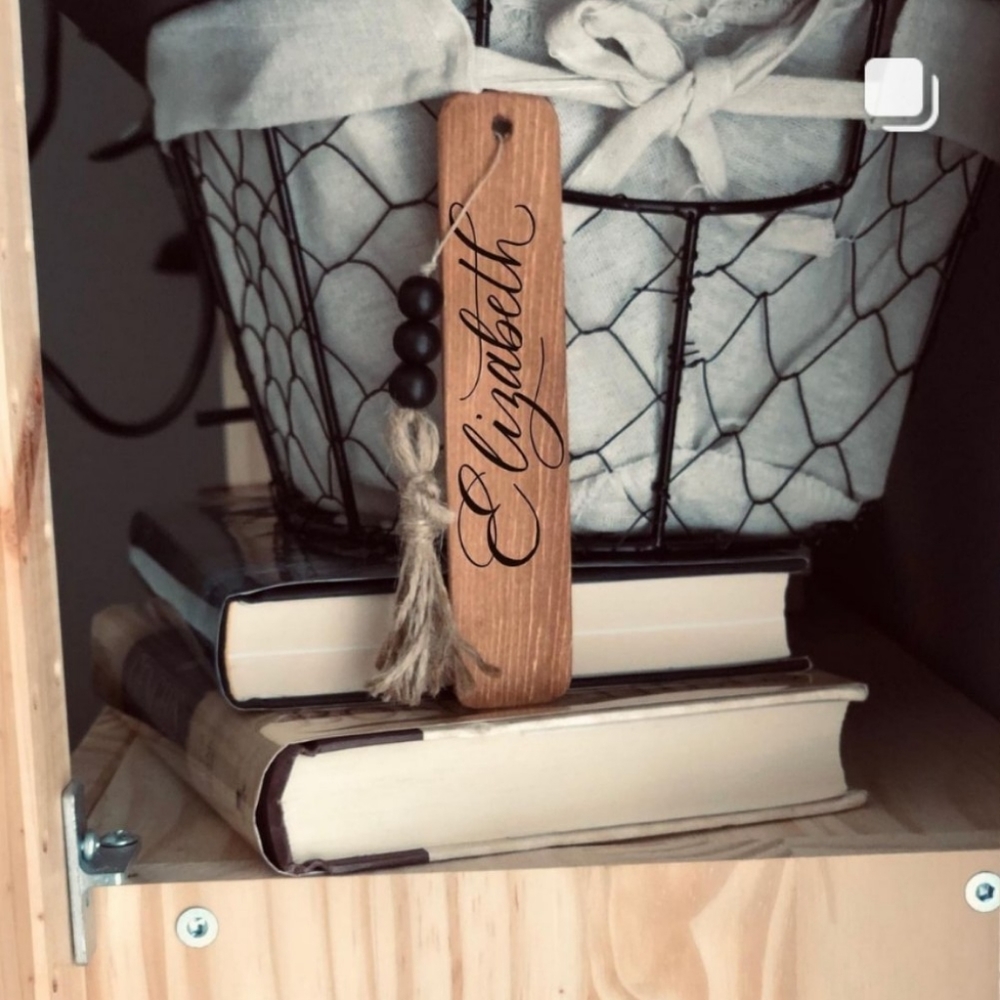 $10 Add-On to any J. Wright Rouse Book - Hand Crafted Engraved Wooden Bookmarks - Picture 11 of 13